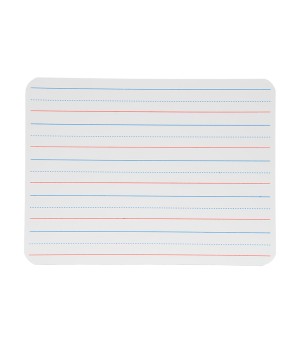 Two-Sided Dry Erase Board, Plain/Ruled, 9" x 12"