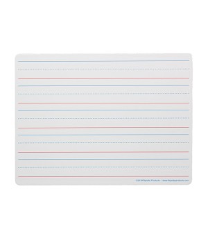 Two-Sided Magnetic Dry Erase Board, Plain/Ruled, 9" x 12"