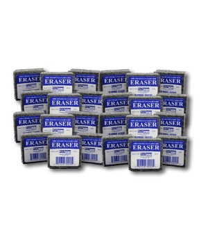 Felt Student Dry Erase/Chalkboard Erasers, Pack of 24