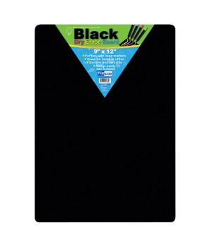 Black Dry Erase Boards, 9" x 12"