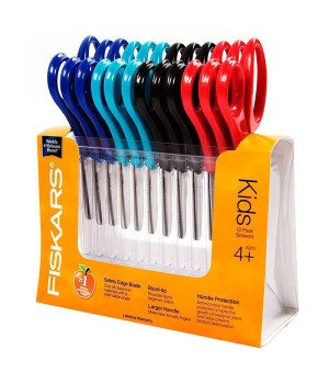 Blunt-tip Kids Scissors Classpack, 5", Assorted Colors, Pack of 12