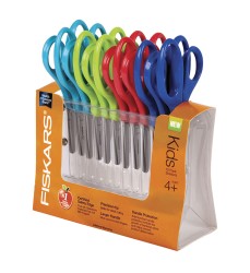 Pointed-tip Kids Scissors Classpack, 5", Assorted Colors, Pack of 12