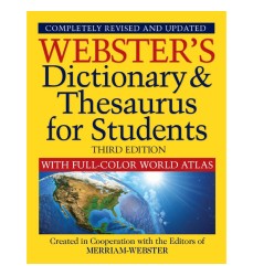 Dictionary & Thesaurus with Full Color World Atlas, Third Edition