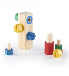 Screw Block, Fine Motor Skill Matching Toy, 8 Pieces