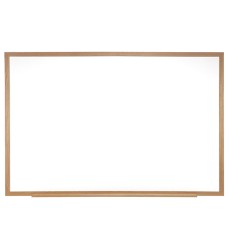 Non-Magnetic Whiteboard with Wood Frame, 18"H x 24"W