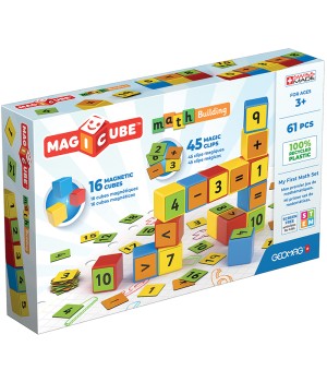 Magicube Math Building Set, Recycled, 61 Pieces