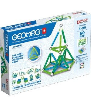 Geomag Green Line Color, 60 Pieces