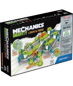 Mechanics Gravity Loops & Turns Recycled, 130 Pieces