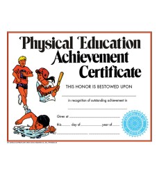 Physical Education Achievement Certificate, Pack of 30, 8.5" x 11"