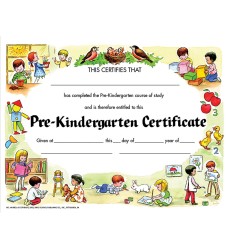 Pre-Kindergarten Certificate, 8.5" x 11", Pack of 30