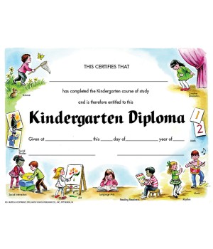 Kindergarten Diploma, Pack of 30, 8.5" x 11"