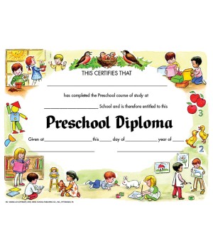 Preschool Diploma, 8.5" x 11", Pack of 30