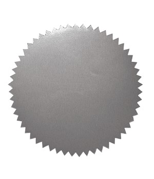 2" Blank Silver Stickers, 50 Per Pack