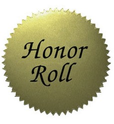Gold Stickers, Honor Roll, Pack of 50