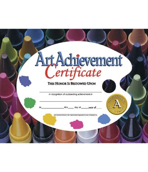 Art Achievement Certificate, 8.5" x 11", Pack of 30