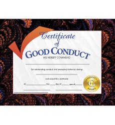 Certificate of Good Conduct, Pack of 30, 8.5" x 11"