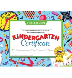Kindergarten Certificate, 8.5" x 11", Pack of 30