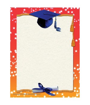 Graduation Border Paper, 8.5" x 11", Pack of 50