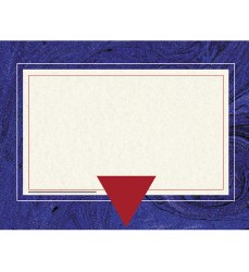 Blue Marble Border Certificate, 8-1/2" x 11", Pack of 50