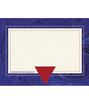 Blue Marble Border Certificate, 8-1/2" x 11", Pack of 50