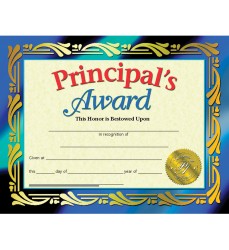 Principal's Award, 8-1/2" x 11", 30/set