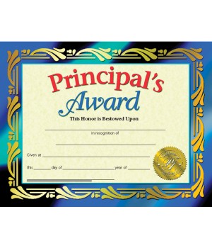 Principal's Award, 8-1/2" x 11", 30/set