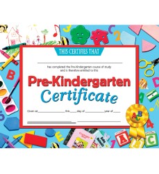 Pre-Kindergarten Certificate, 8.5" x 11", Pack of 30