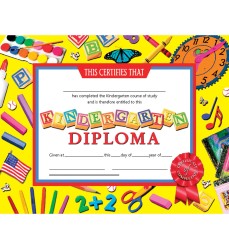 Kindergarten Diploma, 8.5" x 11", Pack of 30