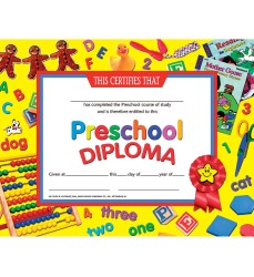 Preschool Diploma, 8.5" x 11", Pack of 30