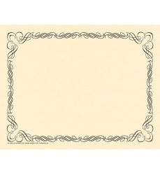Arabesque Black Border Paper, 8.5" x 11", Pack of 50