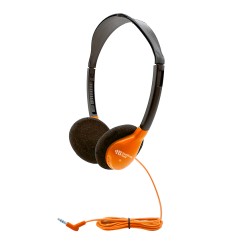 Personal On-Ear Stereo Headphone, Orange