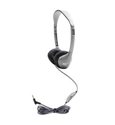 SchoolMate On-Ear Stereo Headphone with Leatherette Cushions and In-Line Volume Control