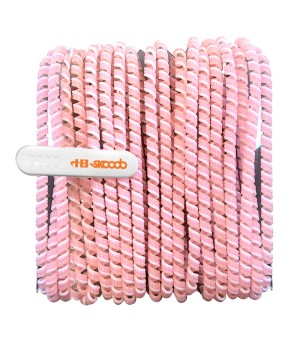 Skooob Tangle Free Earbud Covers - Light Pink/White