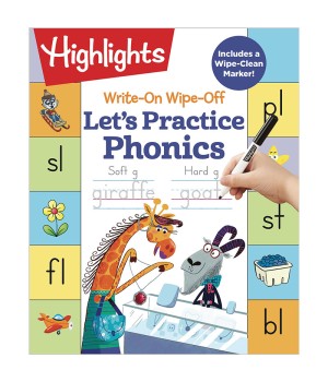 Let's Practice Phonics Write-On Wipe-Off Fun to Learn Activity Book