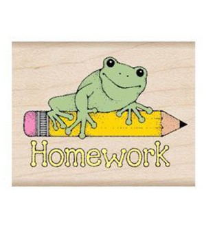 Homework Frog Stamp