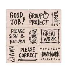 Big 'n' Little Notes From The Teacher Stamps, Set of 9