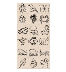 Ink 'n' Stamp Nature Stamps, Set of 18