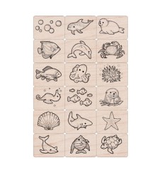 Ink 'n' Stamp Sea Life Stamps, Set of 18