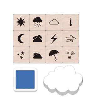 Weather Icons Stamps Mini Tub, Set of 12