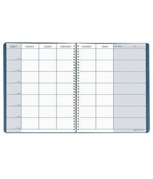 Teacher's Planner, 45 Weeks, Blue, 8-1/2" x 11"