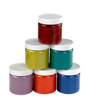 Colored Sand, 6 oz. Jars, 6 Colors