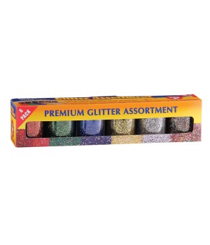 Glitter Assortment, 3/4 oz., Pack of 6