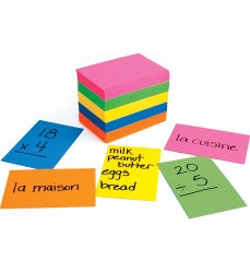 Bright Flash Cards, 2" x 3", Pack of 100
