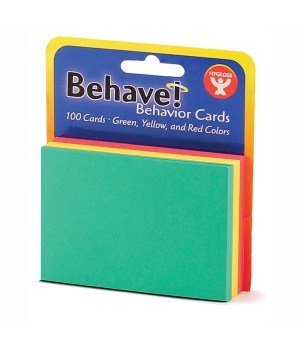 Behavior Cards, 3" x 5", Assorted, Pack of 100