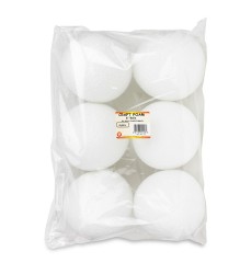 Craft Foam Balls, 6 Inch, White, Pack of 6