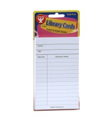 Library Cards, White, Pack of 500