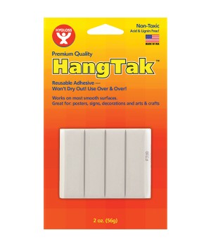 HangTak Reusable Adhesive, White, 2 oz.