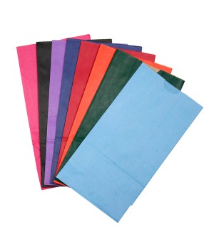 Bright Assorted Bags, 6" x 3 1/2" x 11", Pack of 28