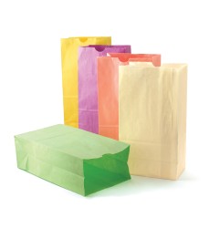 Pastel Assorted Bags, 6" x 3 1/2" x 11", Pack of 28