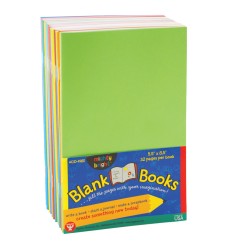 Blank Paperback Books, 5.5" x 8.5", Assorted Colors, Pack of 20